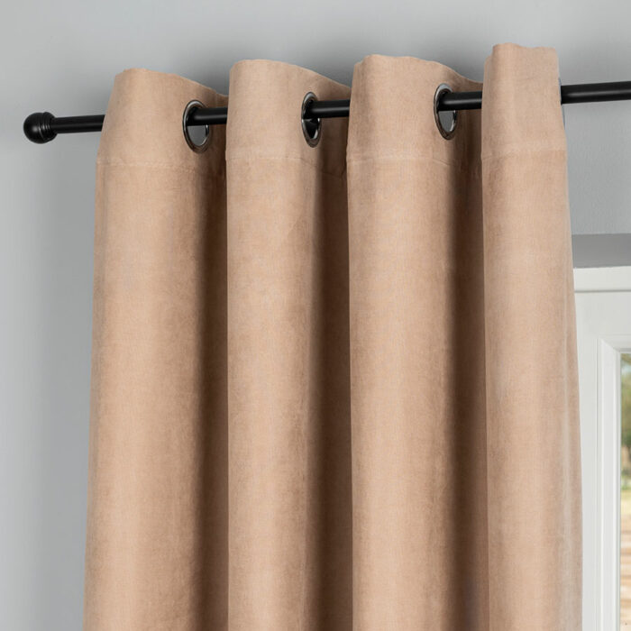 MILAS SOFT Zasłona gotowa na przelotkach, szerokość 140cm x wysokość 250cm, kolor 004 nude MILAS1/ZGP/004/140250/1