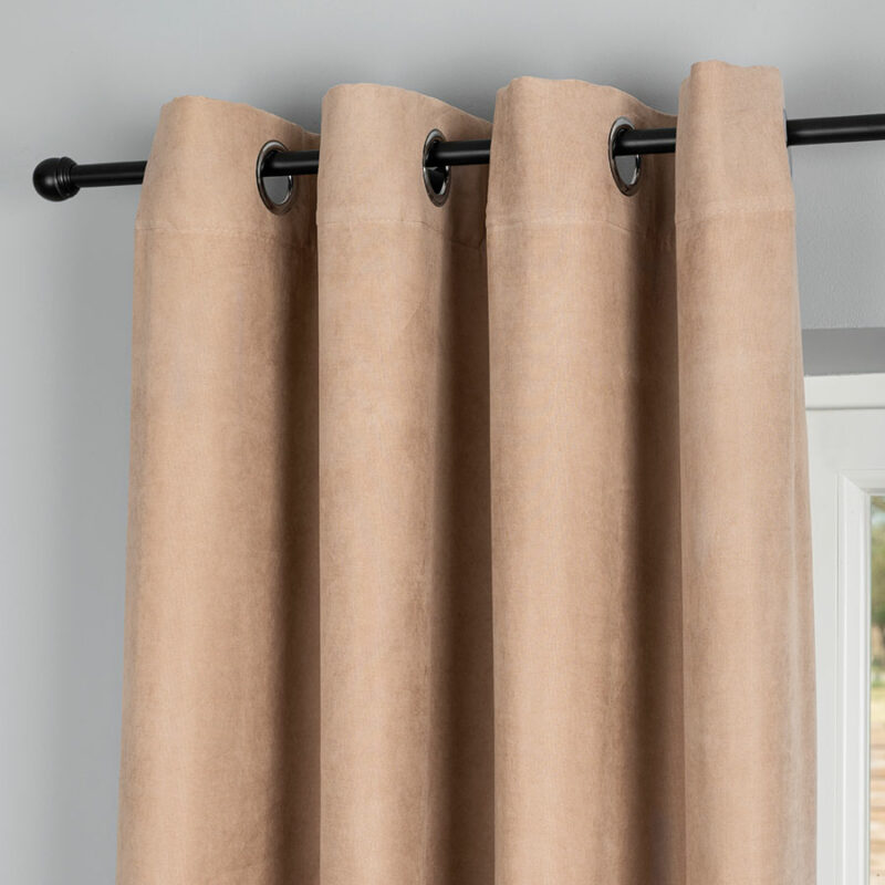 MILAS SOFT Zasłona gotowa na przelotkach, szerokość 140cm x wysokość 250cm, kolor 004 nude MILAS1/ZGP/004/140250/1