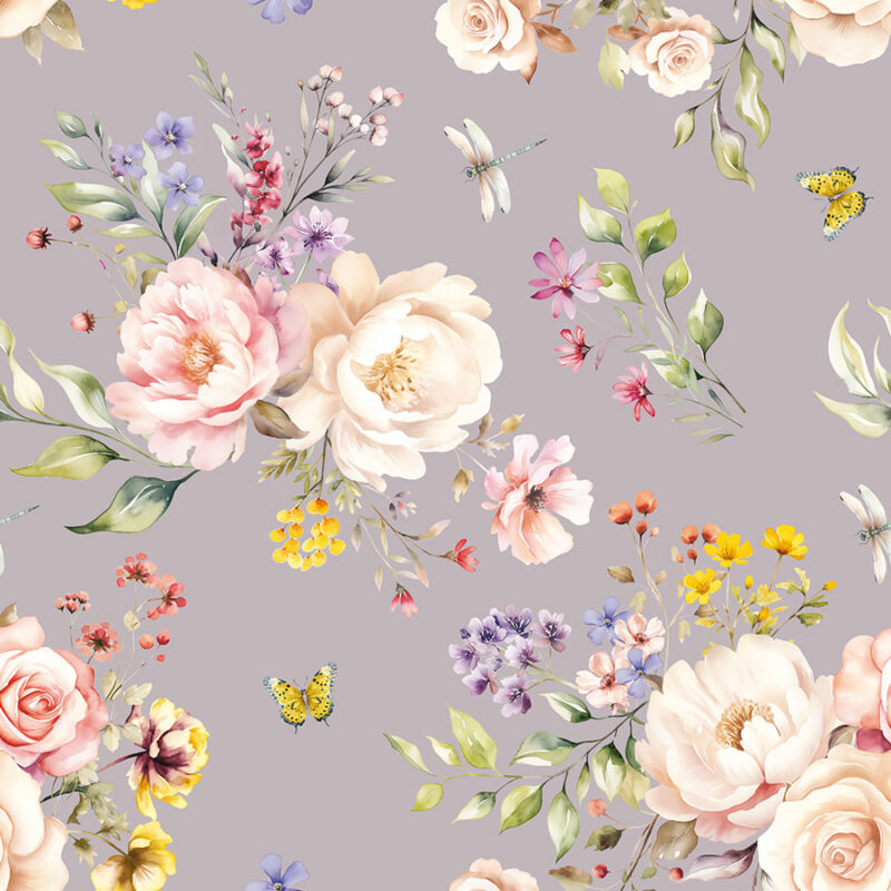 ROSANNA Tkanina dekoracyjna VELVET, 150cm, kolor 002 pastelowy fiolet D00253/VEL/002/150000/1