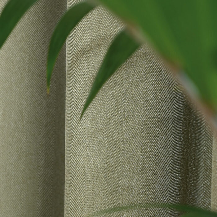 Materiał na zasłony tkanina zasłonowa wysokość 300 cm szarozielona JODEŁKA