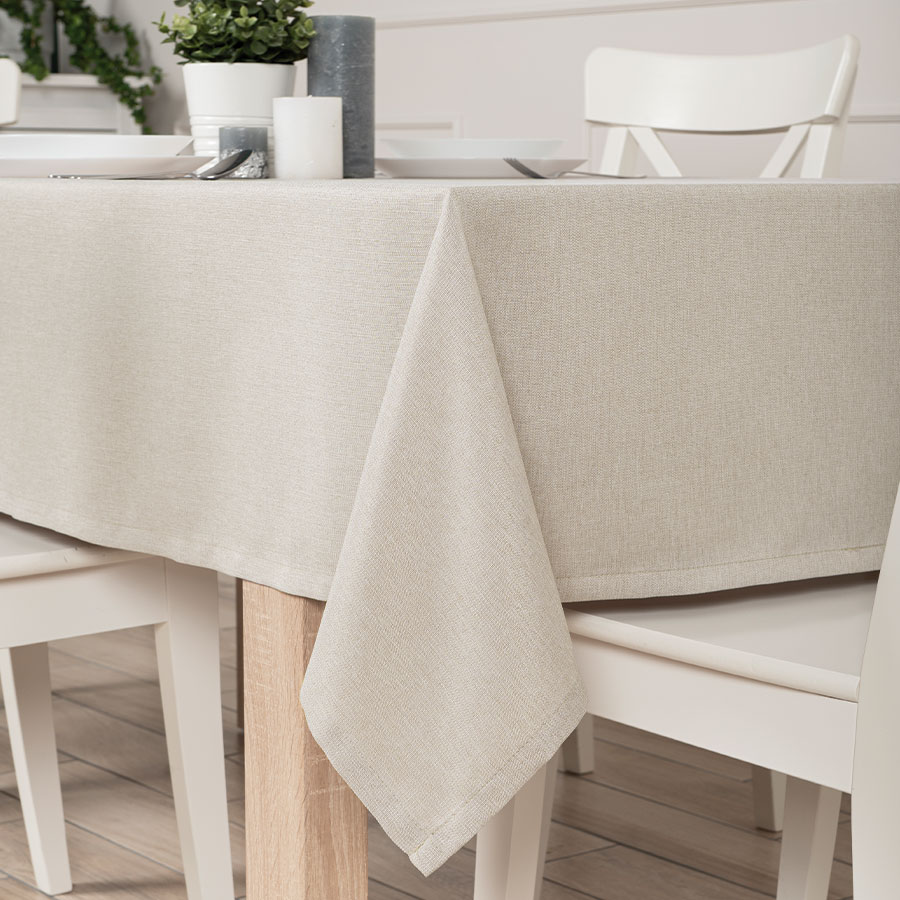 Obrus plamoodporny, 130 x 180 cm, kolor 018 beżowoszary ARUBA