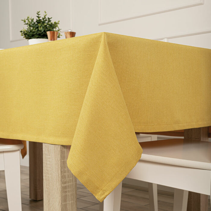 Obrus plamoodporny, 130 x 180 cm, kolor 019 musztardowy ARUBA