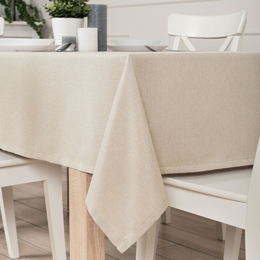 Obrus plamoodporny, 120 x 160 cm, kolor 003 beżowy ARUBA