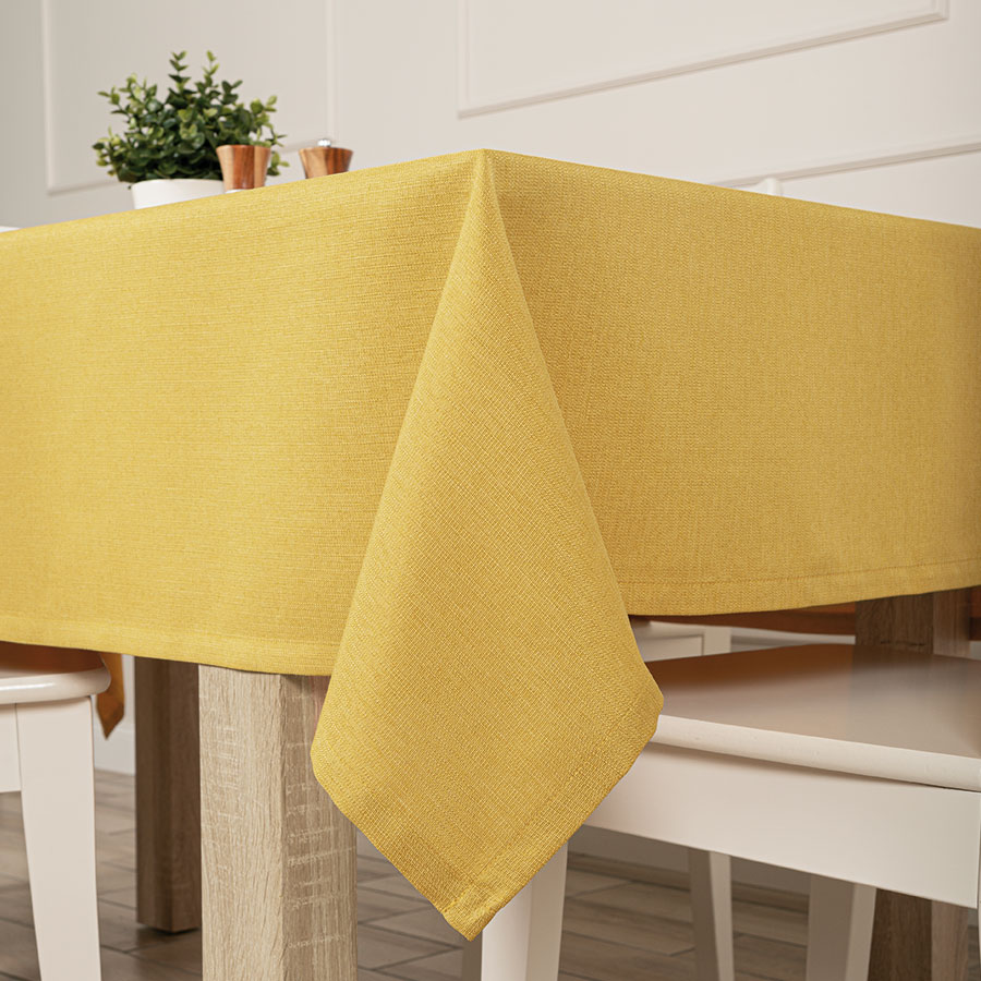 Obrus plamoodporny, 120 x 160 cm, kolor 019 musztardowy ARUBA