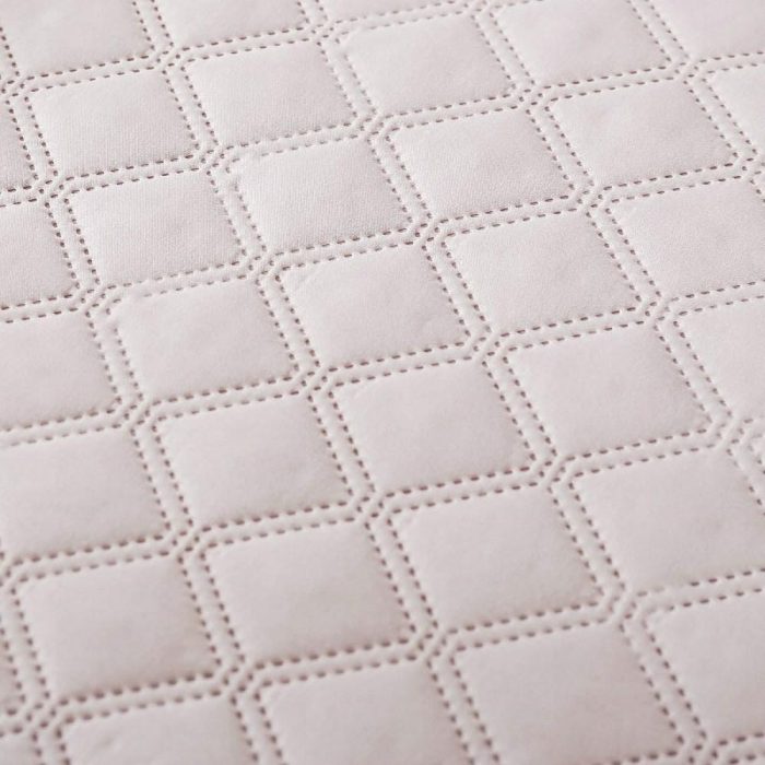 Narzuta z pomponami 200x220 PUDROWY RÓŻ - obrazek 6