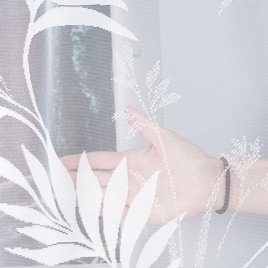 KAJA Firanka żakardowa gotowa, szerokość 250 x wysokość 100cm, kolor 001 biały - obrazek 2