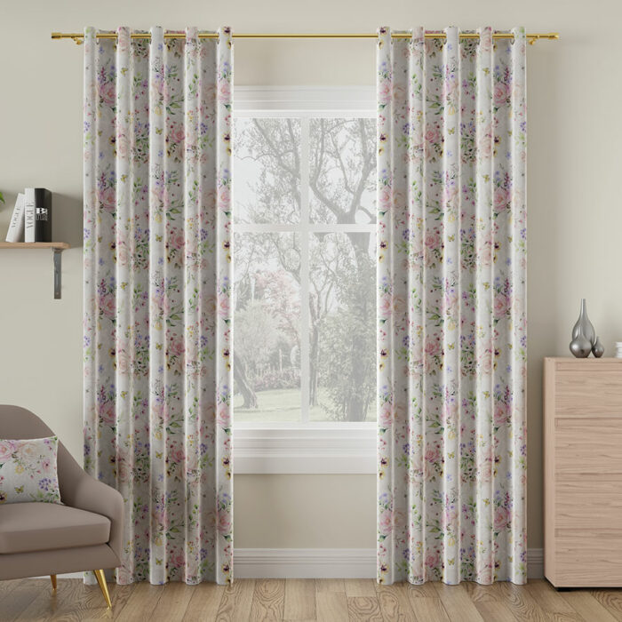 ROSANNA Tkanina dekoracyjna VELVET, 150cm, kolor 001 biały - obrazek 2