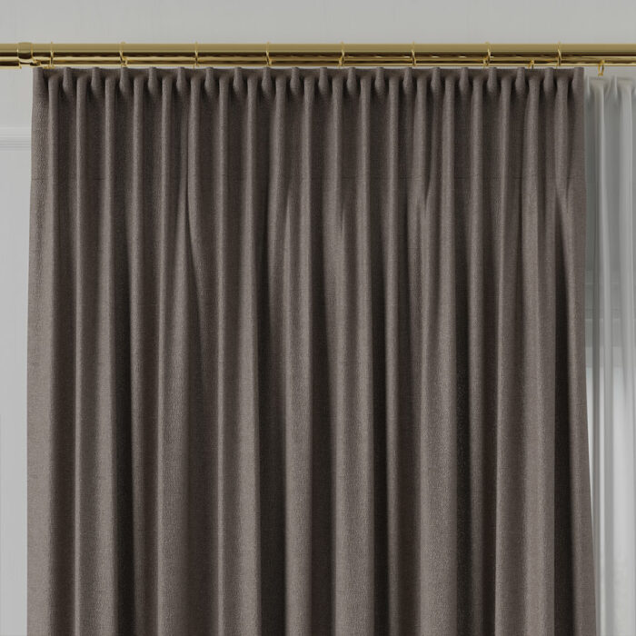 LUKRECJA Tkanina dekoracyjna, wysokość 310cm, kolor 014 brązowy - obrazek 3
