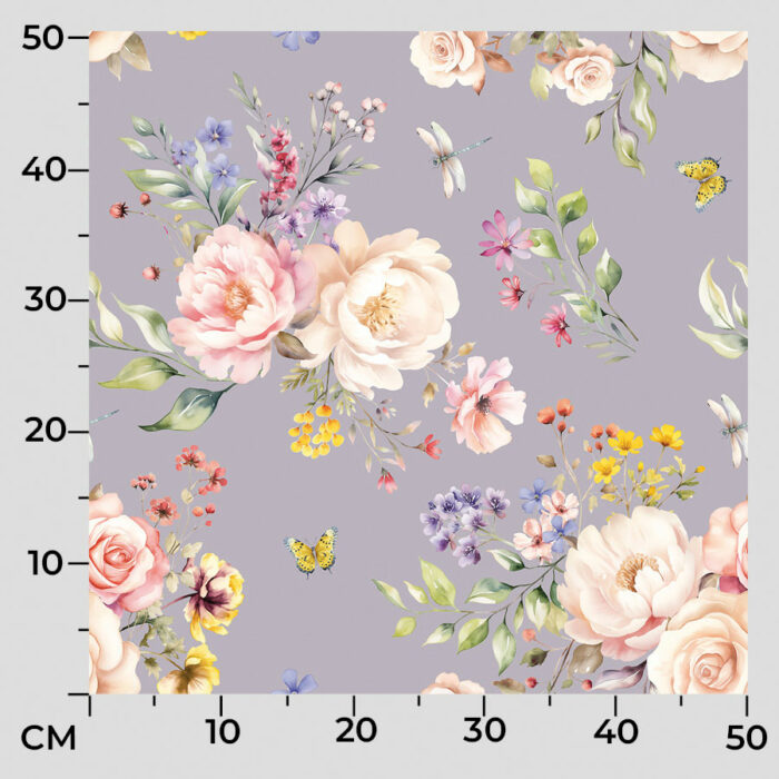 ROSANNA Tkanina dekoracyjna VELVET, 150cm, kolor 002 pastelowy fiolet - obrazek 7