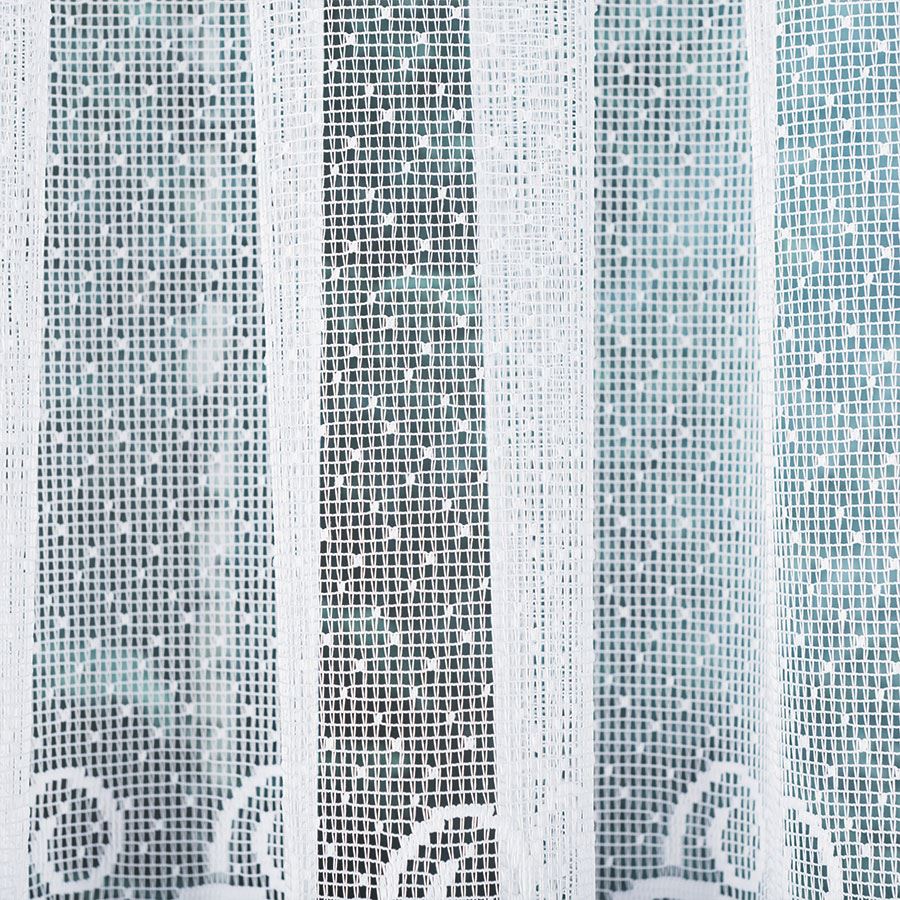 HERNANI Firanka żakardowa gotowa, 600x160 kolor 001 biały - obrazek 4