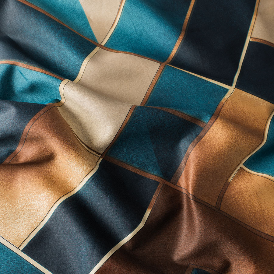 RUBIK Komplet pościeli z bawełny satynowej 160x200 - obrazek 8