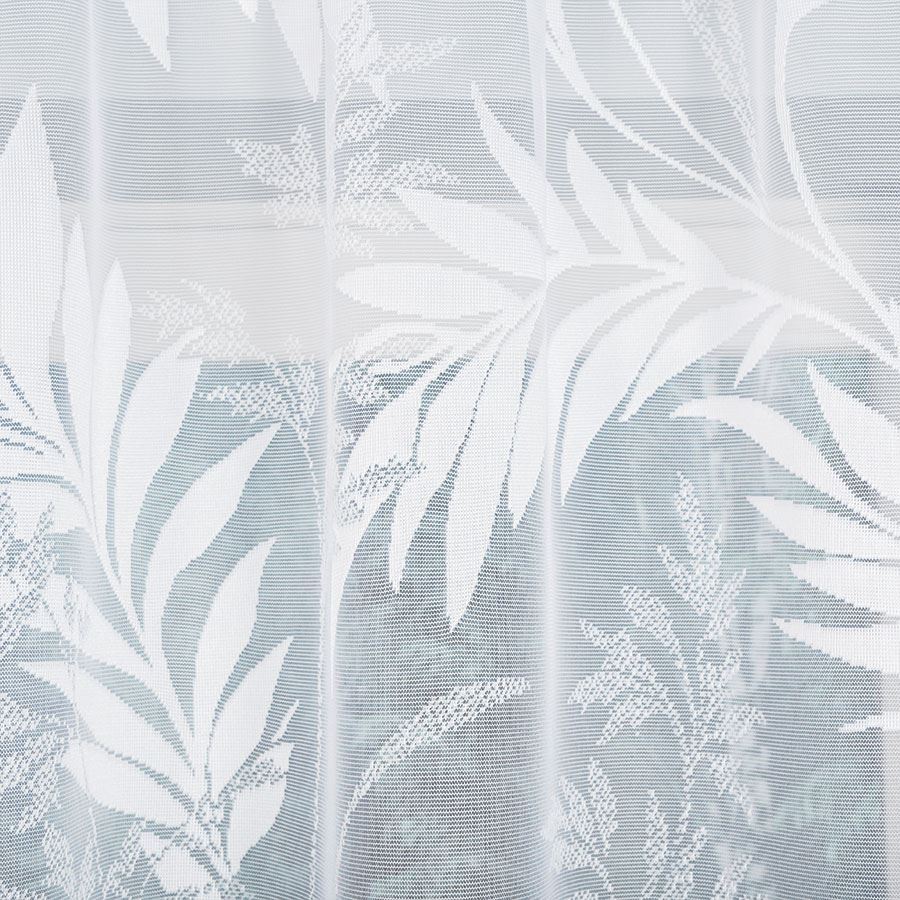 KAJA Firanka żakardowa gotowa, szerokość 250 x wysokość 100cm, kolor 001 biały - obrazek 3