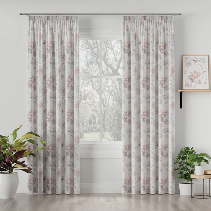 Materiał na zasłony tkanina dekoracyjna VELVET 150cm ROSE - obrazek 3