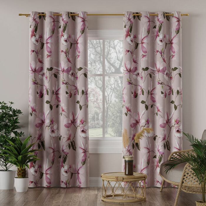 MAGNOLIA Tkanina dekoracyjna BLACKOUT, 145cm, kolor 001 beżowy - obrazek 2