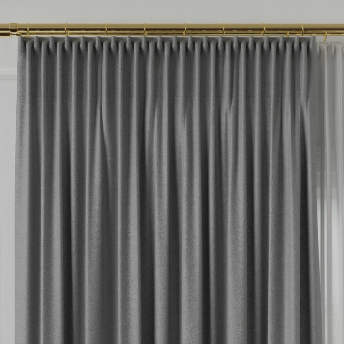 LUKRECJA Tkanina dekoracyjna, wysokość 310cm, kolor 012 jasny szary - obrazek 3