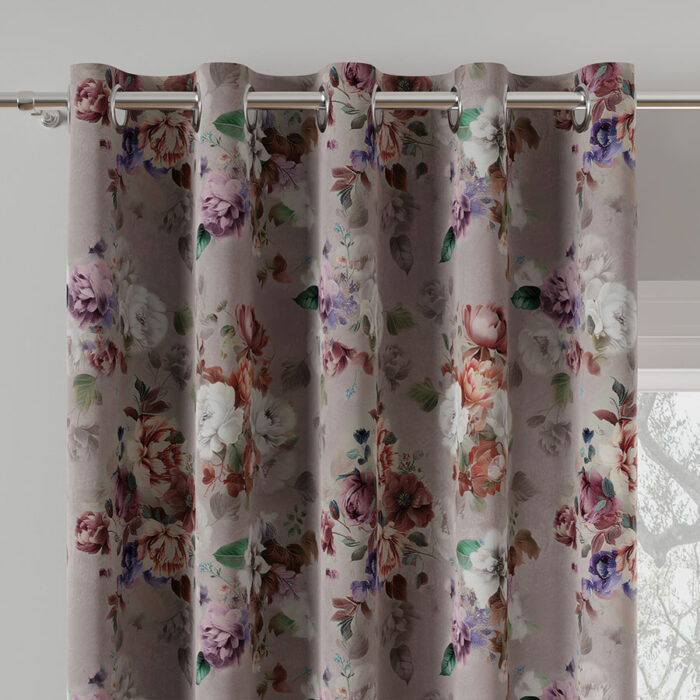 ELEONOR Tkanina dekoracyjna BLACKOUT, 145cm, kolor 002 wrzosowo pastelowy - obrazek 7