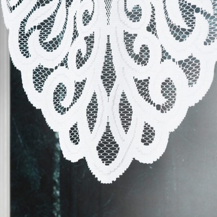 Firanka żakardowa gotowa 250 x 120 cm biała ROZALIA - obrazek 5