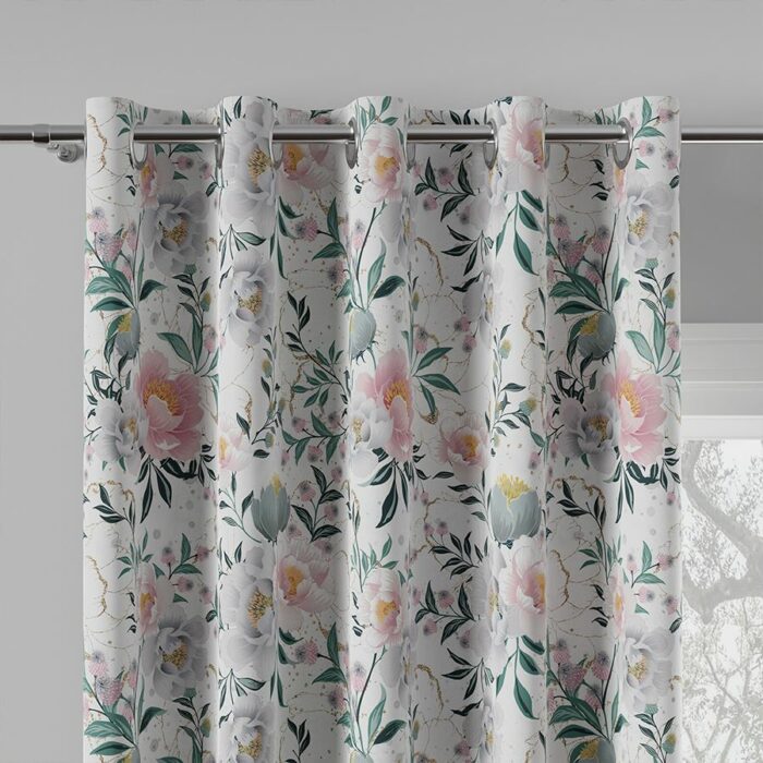 FLAURA Tkanina dekoracyjna VELVET, 150cm, kolor 001 biały - obrazek 5
