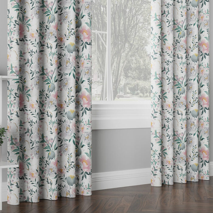 FLAURA Tkanina dekoracyjna VELVET, 150cm, kolor 001 biały - obrazek 4