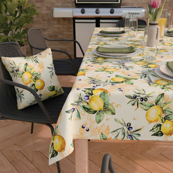 CITRUS Tkanina dekoracyjna NINA WODOODPORNA, 160cm, kolor 001 żółty - obrazek 2