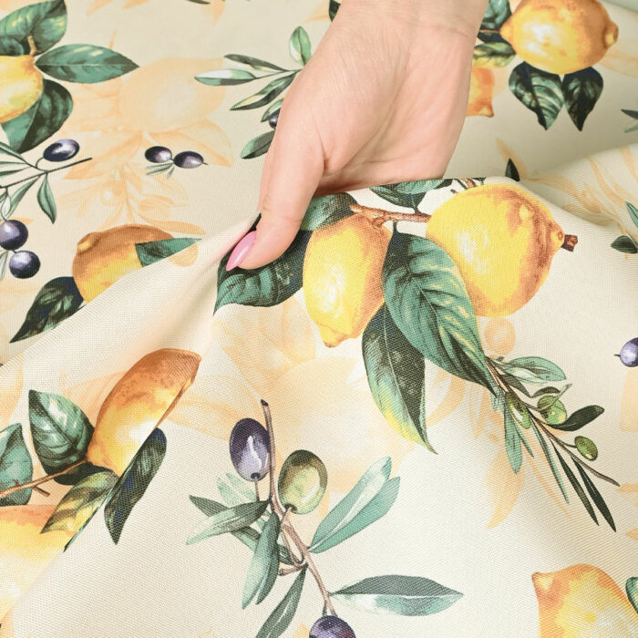 CITRUS Tkanina dekoracyjna NINA WODOODPORNA, 160cm, kolor 001 żółty - obrazek 4
