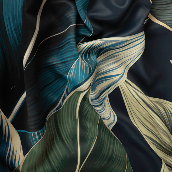 ZURIN Tkanina dekoracyjna BLACKOUT, wysokość 300cm, kolor 002 granatowy