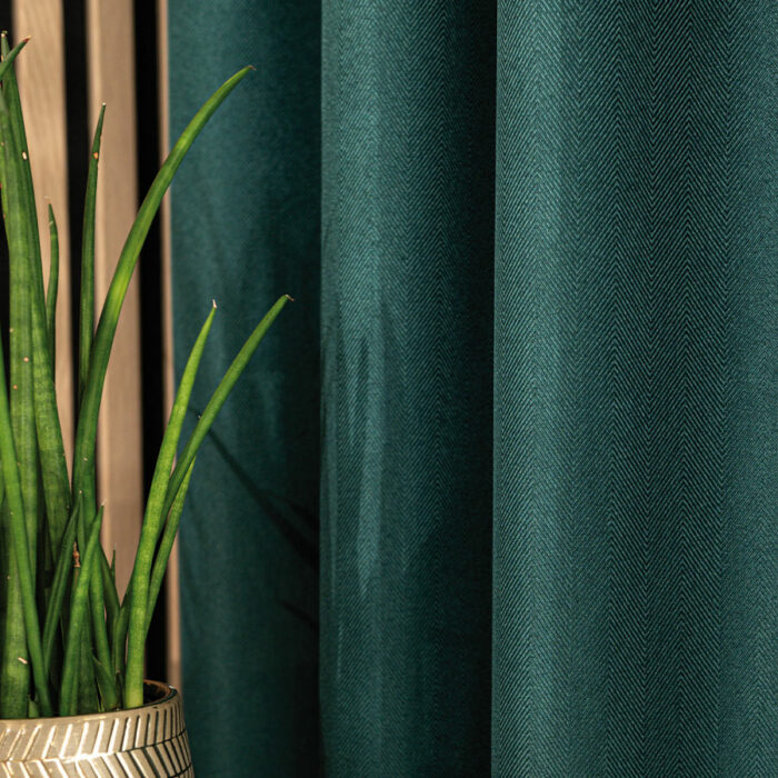 JODEŁKA Tkanina dekoracyjna, wysokość 300cm, kolor 012 butelkowa zieleń - obrazek 2