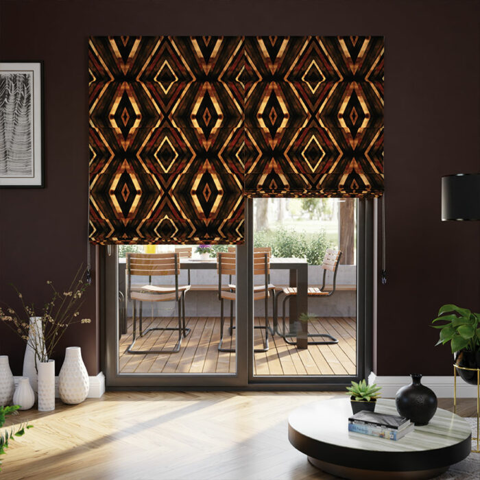 DIAMENTEM Tkanina dekoracyjna VELVET, 150cm, kolor 011 rudo-miedziany - obrazek 2