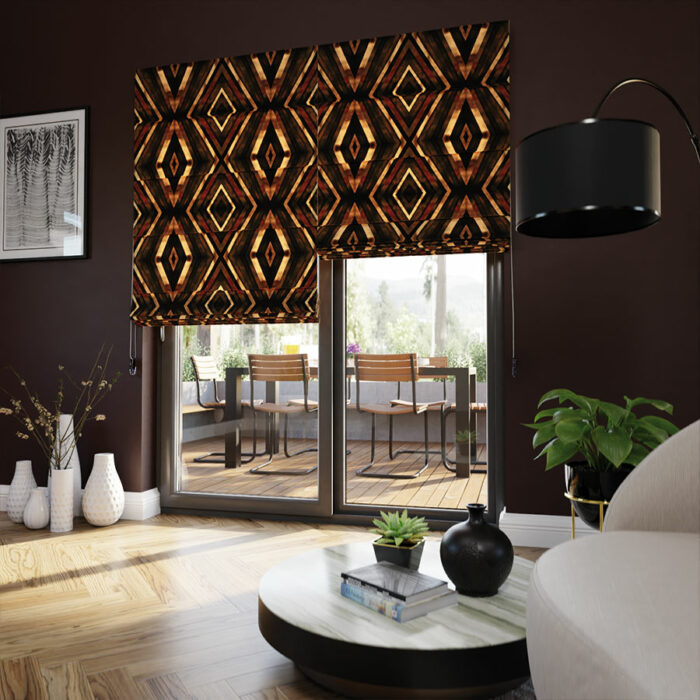 DIAMENTEM Tkanina dekoracyjna VELVET, 150cm, kolor 011 rudo-miedziany - obrazek 3
