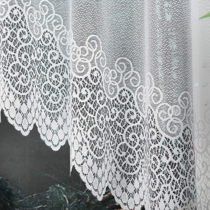 VIOLETTA Firanka żakardowa gotowa, szerokość 250 x wysokość 150cm, kolor 001 biały - obrazek 2
