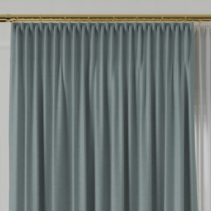 LUKRECJA Tkanina dekoracyjna, wysokość 310cm, kolor 027 szaroniebieski - obrazek 3
