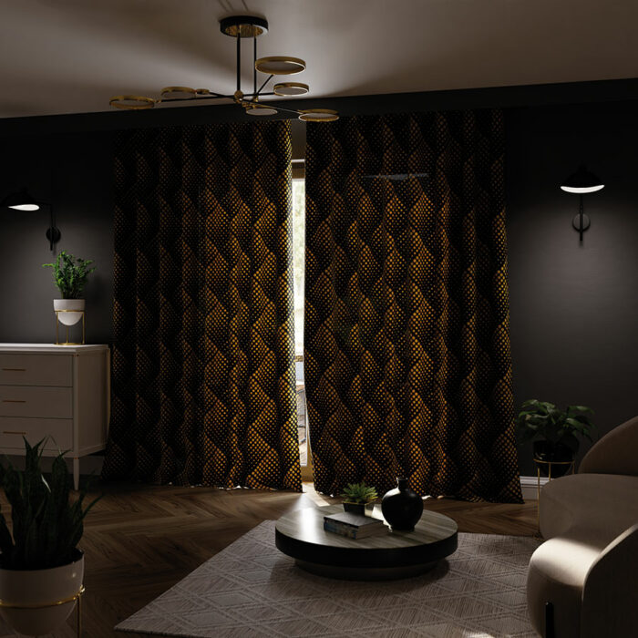 LUXE Tkanina dekoracyjna BLACKOUT, wysokość 300cm, kolor 001 - obrazek 3