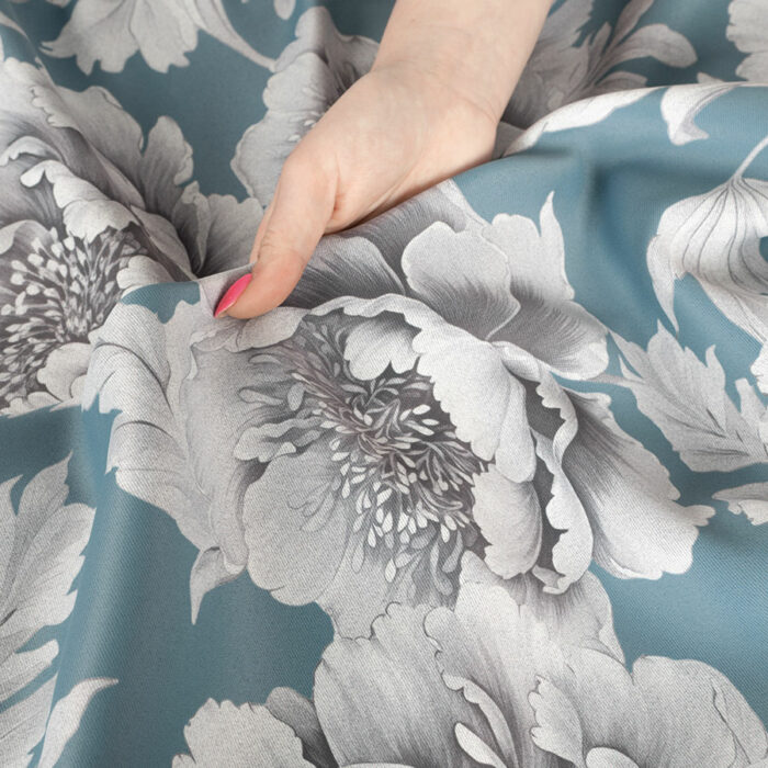 COLETTE Tkanina dekoracyjna BLACKOUT, 145cm, kolor 003 niebieski - obrazek 6