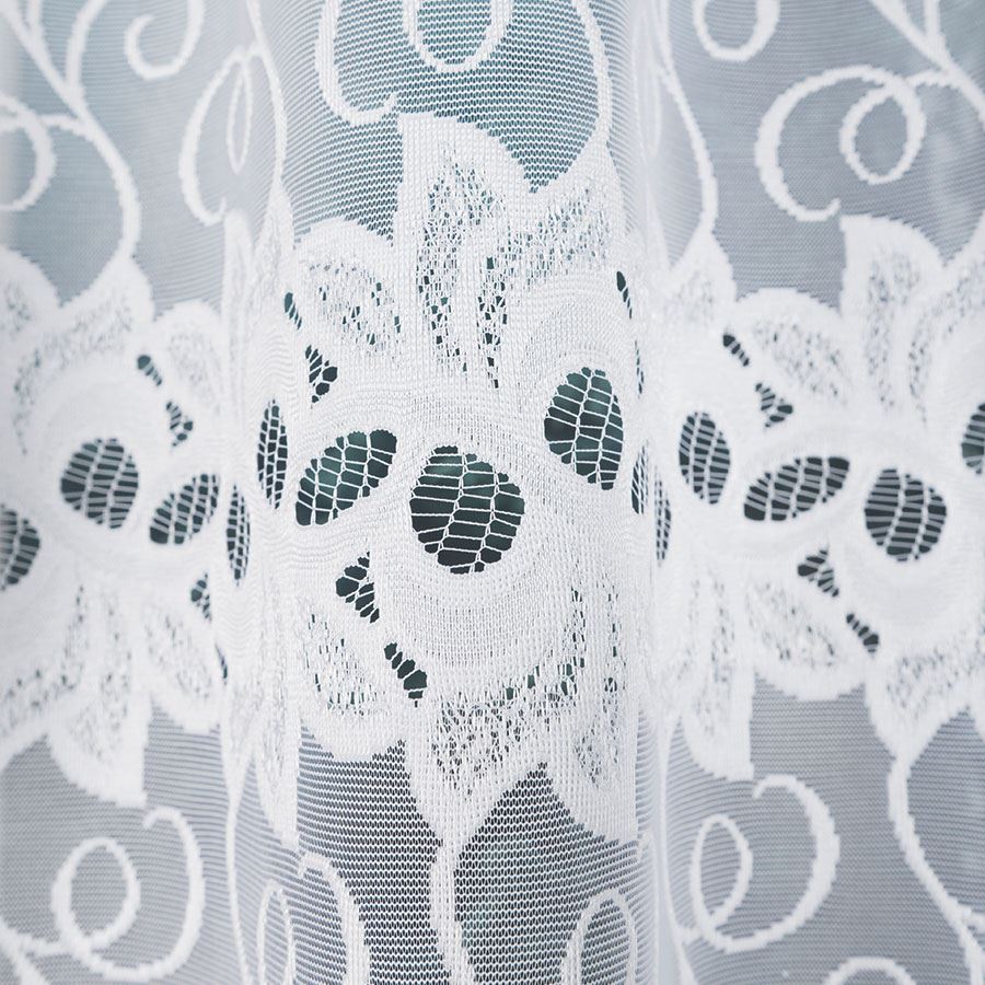 BASTIA Firanka żakardowa gotowa, 250x130 kolor 001 biały - obrazek 4