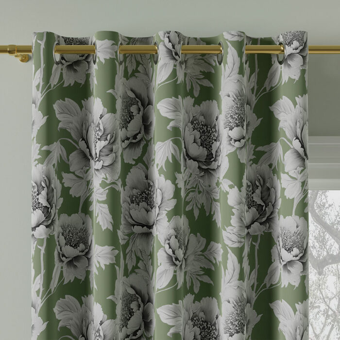 COLETTE Tkanina dekoracyjna BLACKOUT, 145cm, kolor 002 zielony - obrazek 7