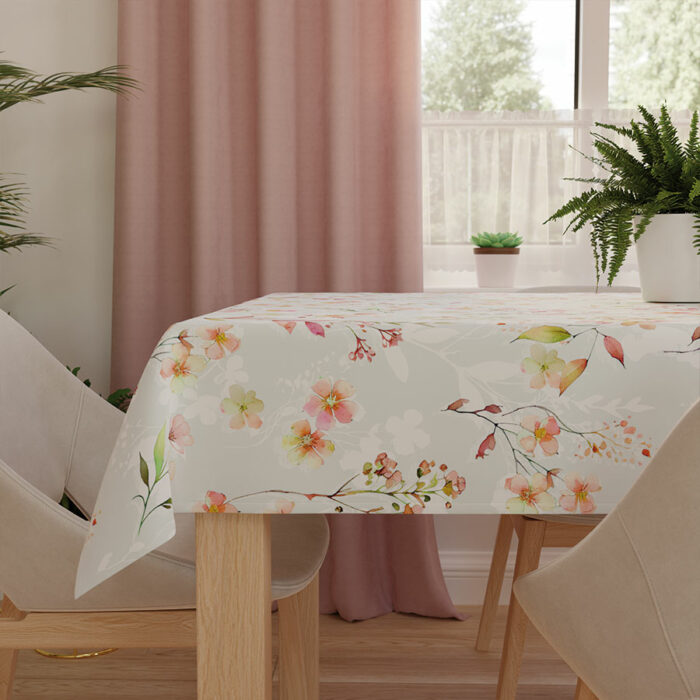 SPRING Tkanina dekoracyjna NINA WODOODPORNA, 160cm, kolor 001 szaro różowy - obrazek 3
