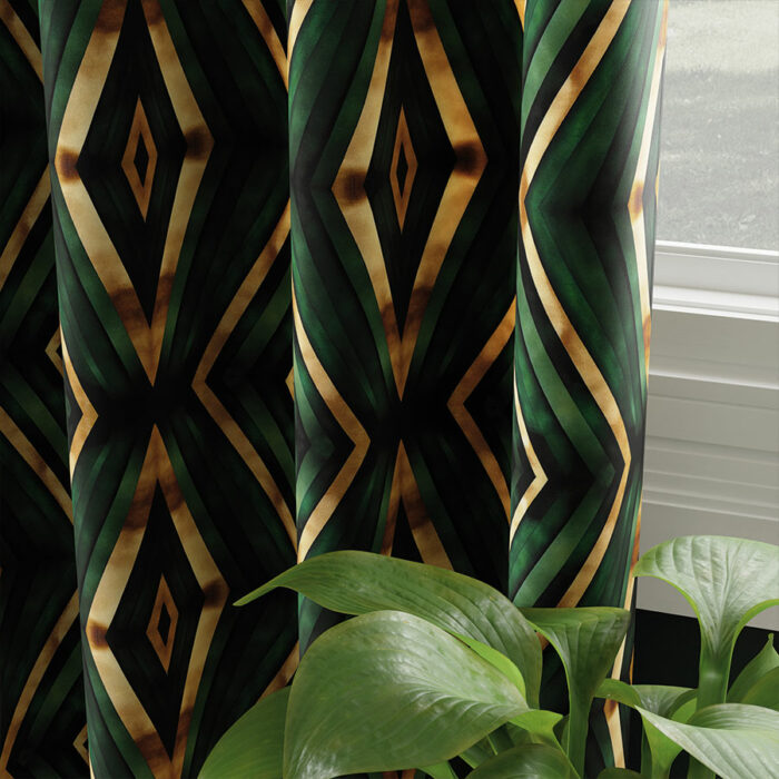 DIAMENTEM Tkanina dekoracyjna VELVET, 150cm, kolor 002 zielony - obrazek 2