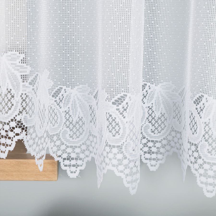 ELŻBIETA Firanka żakardowa gotowa, 530x160 kolor 001 biały - obrazek 4