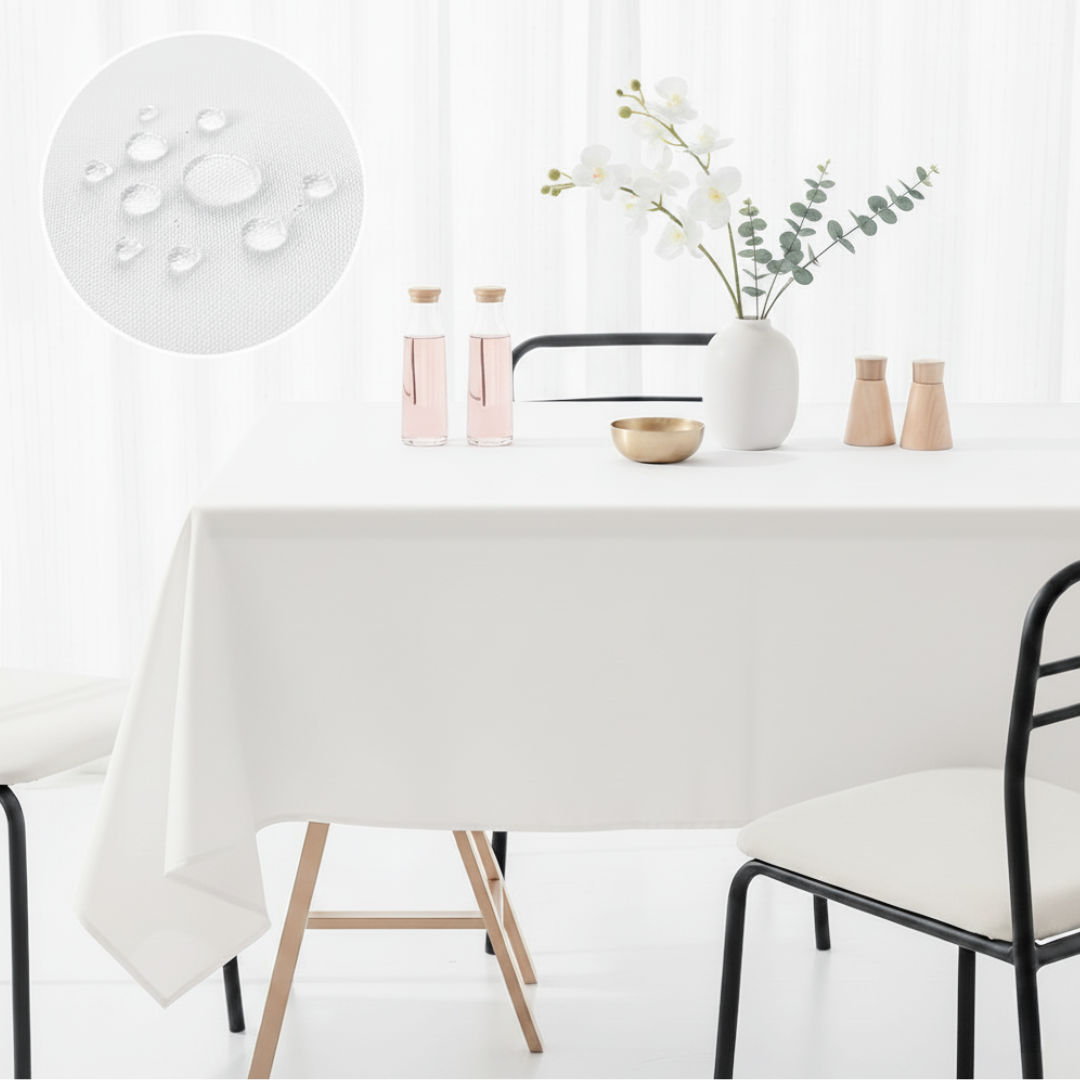 Obrus plamoodporny, 140x220 cm, kolor 001 biały ARUBA