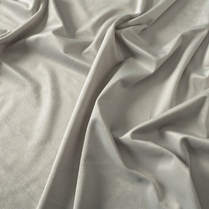 VELVI Zasłona gotowa na przelotkach, szerokość 140 x wysokość 250cm, kolor 021 pastelowy szary - obrazek 3