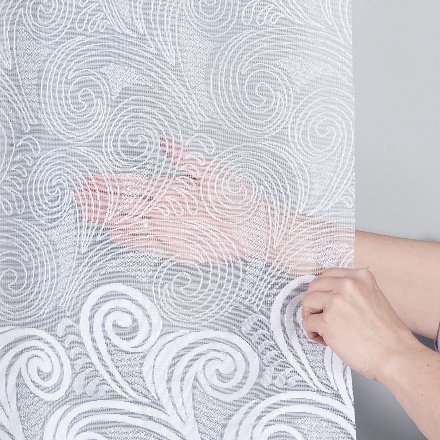 KINGA Firanka żakardowa gotowa, szerokość 500 x wysokość 160cm, kolor 001 biały - obrazek 6