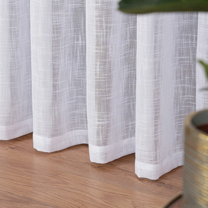 Firana gotowa na taśmie, 500x250 cm, kolor 001 biały - obrazek 7