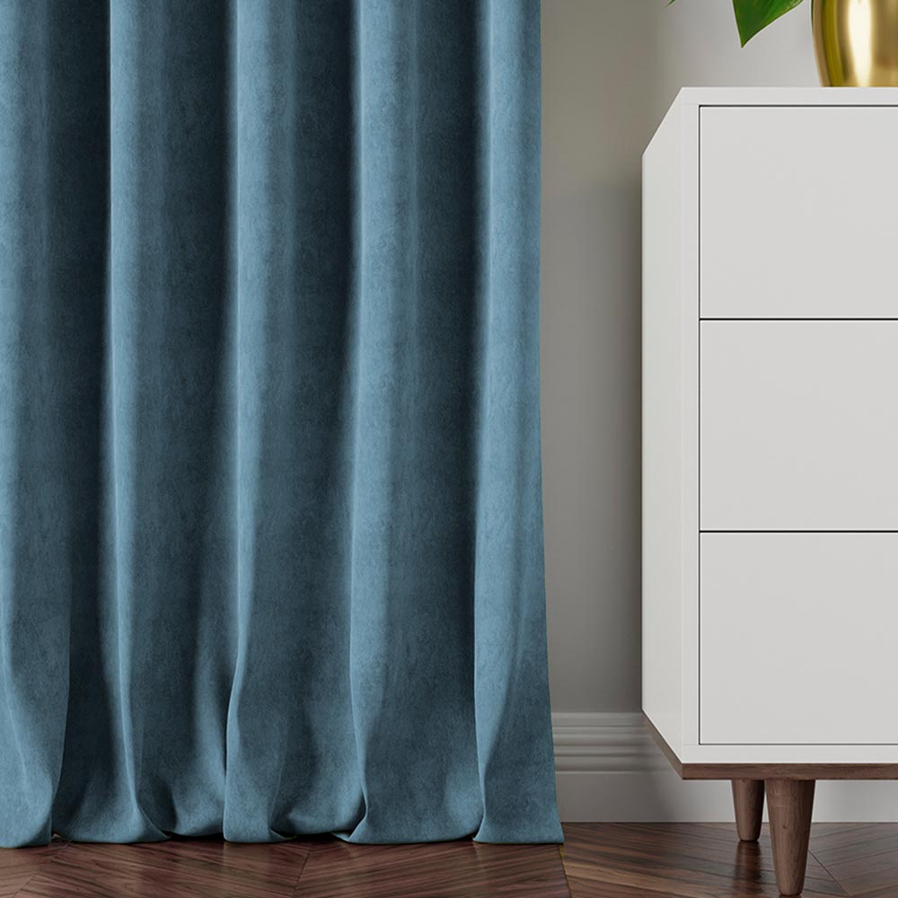 EFE Tkanina dekoracyjna, wysokość 300cm, kolor 670 szaroniebieski - obrazek 3