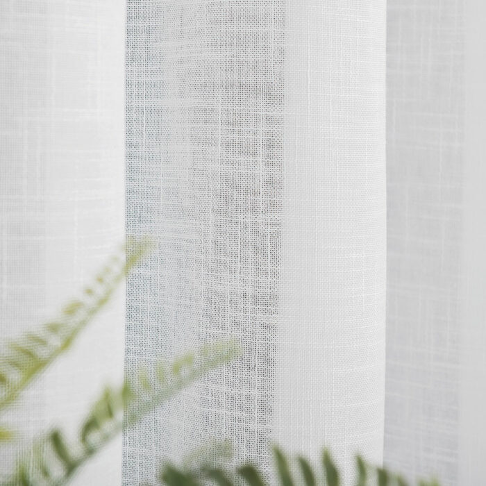 Firanka fantazyjna z ołowianką, wysokość 300cm, kolor 001 biały